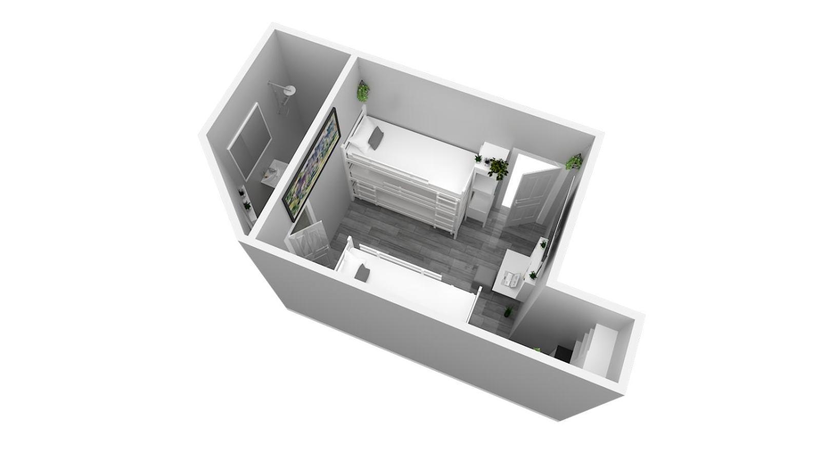 Hotel Ulm Zentrum - Komplettes Zimmer, Hochbett, Android Tv & Eigenem Bad - Perfekt Fuer Familien & Gruppen Quarto foto